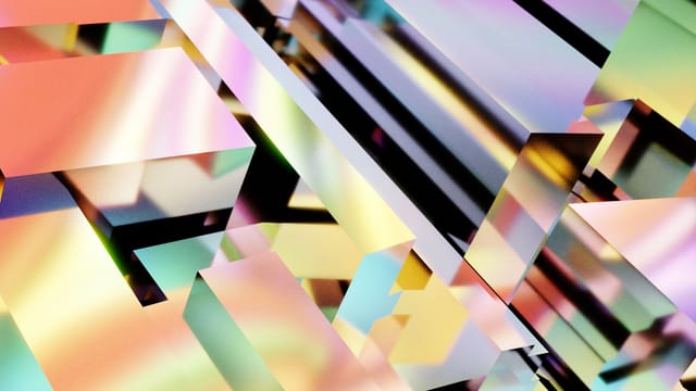 Material holográfico con reflejos iridiscentes